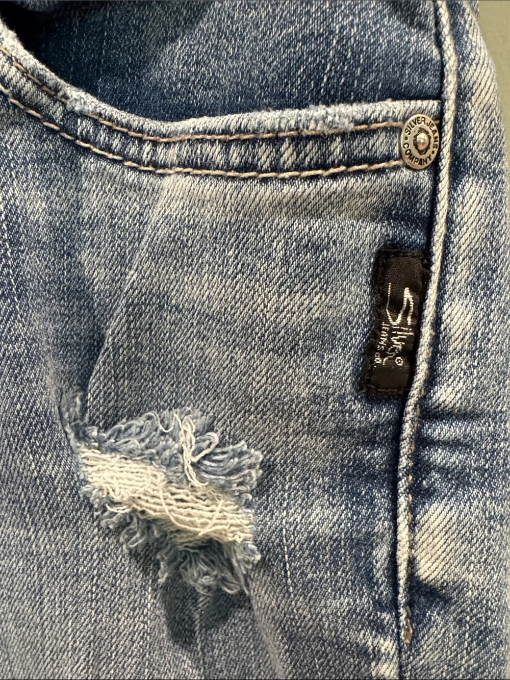 Silver Jeans Distressed Denim Shorts